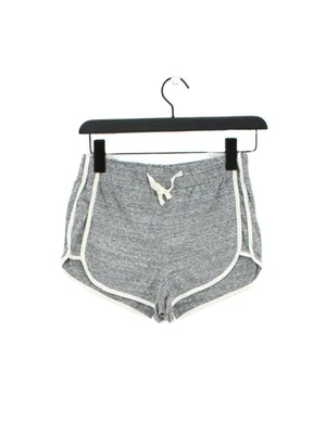 Topshop Women's Shorts UK 6 Grey Polyester with Cotton, Viscose Sweat - Image 1 of 4