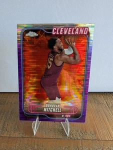 2024-25 Topps Chrome Basketball DONOVAN MITCHELL Purple Pulsar /275 Cavaliers  - Bild 1 von 2