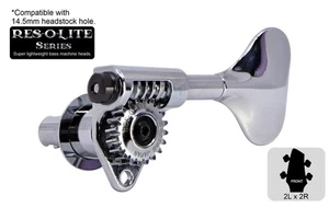 GOTOH GRL510M-9 Res-o-Lite Open Gear Bass Tuner Molded, Chrome, 2L x 2R - Picture 1 of 4