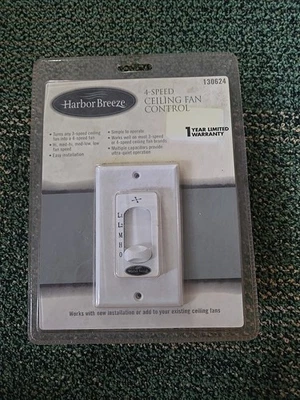 Harbor Breeze 4-Speed Ceiling Fan Control #130624 - Model WM-6WWL - Image 1 of 2