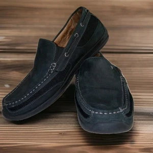Vionic Men's Earl Loafer Leather Shoes Size 10 Black Quiet Luxury Sophisticated - Picture 1 of 8