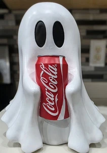 Coca-Cola Ghost Figure Halloween Decor Holding Coke TikTok Viral NEW! - Picture 1 of 4