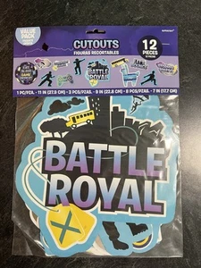 FORTNITE Battle Royale Birthday Gamer Birthday Party 12 pcs Decor - Picture 1 of 2