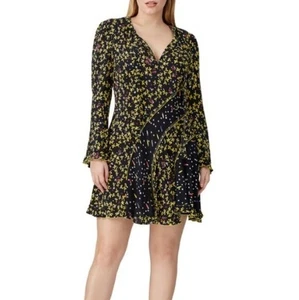 Derek Lam 10 Crosby Catia Mix Print Mini A-Line Dress Womens 10 Cocktail Party - Picture 1 of 15
