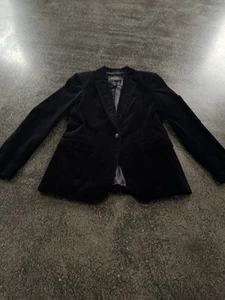 Blazer Jacke Massimo Dutti Gr. 38 schwarz samt - Bild 1 von 5