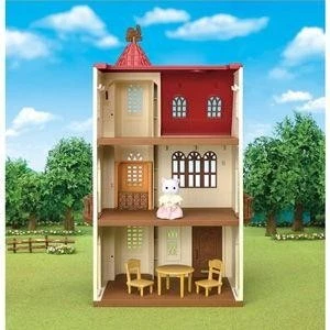 Epoche Sylvanian Families rotes Dachhaus mit Aufzug HA-49 - Bild 1 von 4