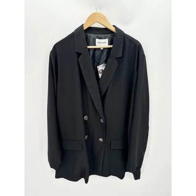 Blazer largo Elizabeth And James negro opaco doble botón para mujer talla 3X nuevo con etiquetas  Foto 1 de 4