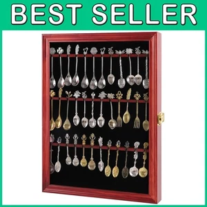 Vitrina colección cuchara madera cerezo - Montaje en pared - Imagen 1 de 11