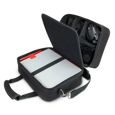 Portable Electronics Bag with Custom Storage , Shoulder Strap & Padded Interior - Image 1 of 4