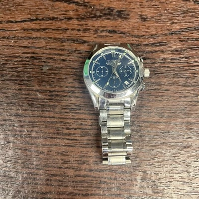 LIGE Men's Chronograph Analog Watch Stainless Steel Blue Dial Water Resistant - Image 1 of 4