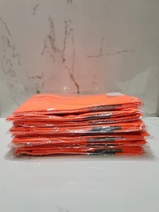 BRAND NEW!! LOT OF 8 Reflective Safety Vest Mesh ORANGE (SIZE XXL) - Picture 1 of 4