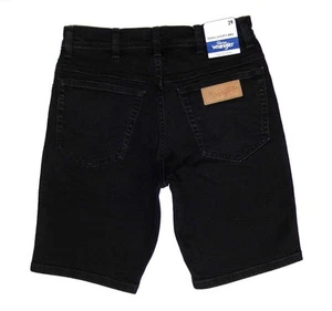 WRANGLER - Men's NEW Texas Stretch 843 Denim Shorts 29"W Regular Fit Black - Picture 1 of 5