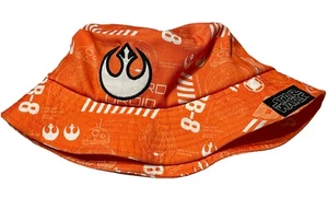 Star Wars Republic Emblem E7 Bioworld Orange Bucket Hat Brand One Size EUC - Picture 1 of 5