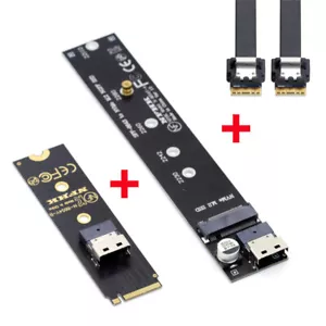 Chenyang NGFF M-Key NVME Male to Female Extension Cable with SFF-8654 Connector - Picture 1 of 9