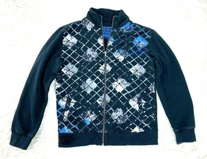 CCC CHOR Fashion Bomber Jacket Men’s Size Large Black Blue Luxury Style - Picture 1 of 6