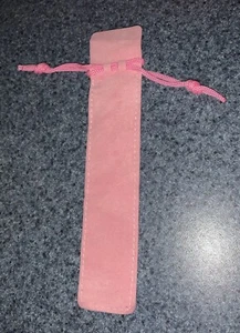 Luxurious *PINK* Velvet Pen Pouch – ALL Types of Pens & Writing Tools – NEW NOS! - Picture 1 of 12