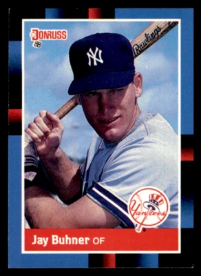 Tarjeta Donruss Jay Buhner 1988 novato/RC #545 New York Yankees Foto 1 de 2