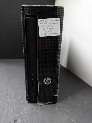 PC HP Slimline 260-a020 DT, 8 GB RAM, AMD A6-9200 Radeon R4 2,0 GHz 0 TB HDD/SIN SISTEMA OPERATIVO Foto 1 de 4