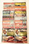 Motor Life Magazine lot of 12 1961 February May June July March December car
