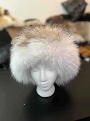 Шляпа из меха енота Marble Finn размер XL премиум шелковая подкладка скандинавская - Изображение 1 из 4