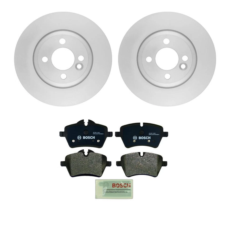 Комплект из 2 передних вентилируемых роторов Bosch 280 мм полуметровых дисковых тормозных колодок для Mini Cooper - Изображение 1 из 1