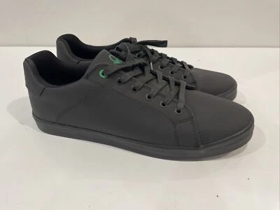 Zapatillas informales BENETTON de cuero negro con textura talla 10 EE. UU. (EU 43, UK 9) Foto 1 de 4