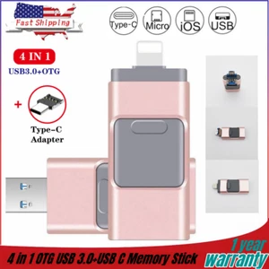 2TB 64GB USB 3.0 Flash Drive Memory Stick Thumb External Storage for iPhone iPad - Picture 1 of 13
