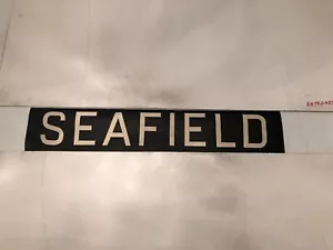 Edinburgh 212 Vintage Linen Destination Bus Blind 1975 29” - Seafield - Picture 1 of 5
