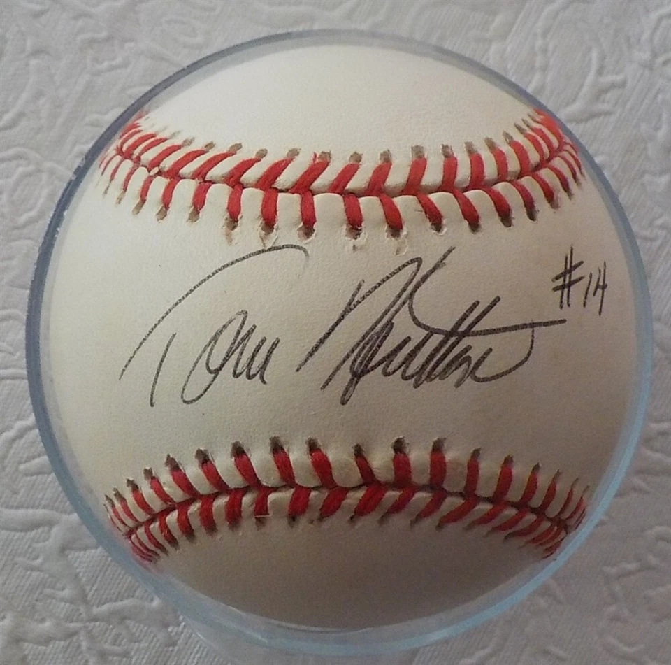 Tom Hutton Autographed National League Baseball - Image 1 of 2