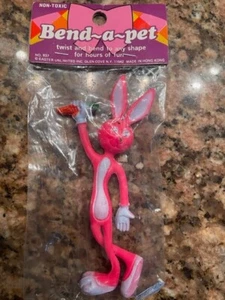 BENDY~Bend~a~pet~Pink Rabbit~No. 937~Easter Unlimited~Hong Kong~Glen Cove, NY - Picture 1 of 3