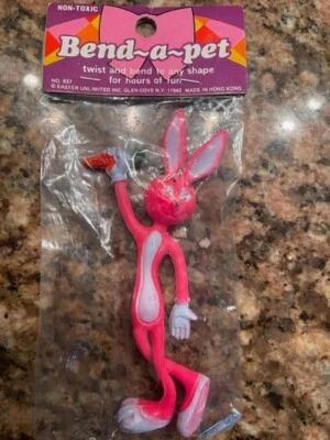 BENDY~Bend~a~mascota~Conejo Rosa~No. 937~Easter Unlimited~Hong Kong~Glen Cove, NY Foto 1 de 3