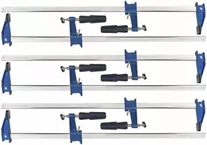 Morsetto Barra Stile F 6 Ogni 24” Regolabile Sgancio Rapido Frizione 2-1/2” Ganascia 450 #s - Foto 1 di 7