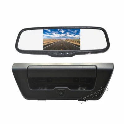 Tailgate Reverse Camera & Rear view Mirror Monitor for Ford F150 (2015-2017) - Image 1 of 4