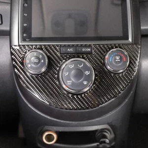 Interruptor de aire acondicionado de fibra de carbono pegatina de marco adecuado para Kia Soul 09-13 - Imagen 1 de 10