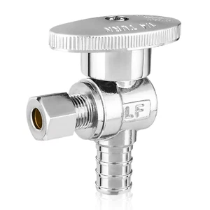 Efield 1/4 Umdrehung Eck-Absperrventil 1/2" Pex X1/4" Außendurchmesser Messing für Eismaschine ohne Blei - Bild 1 von 11