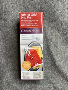 Safe-Er-Grip 42980 Gancio per bucato riutilizzabile in plastica bianca 11,8” L x 3,3” H x 3,3” W - Foto 1 di 6