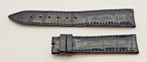 Authentic Breguet Genuine Black Leather Watch Strap 18/16mm, 71+110mm Swiss Made - Picture 1 of 2