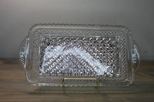 Vintage Anchor Hocking Wexford rechteckige Relish Schale/8" x 5"/Süßigkeitenschale - Bild 1 von 6