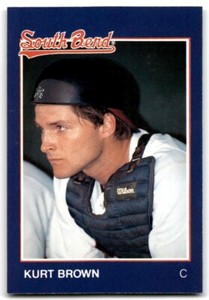 1988 Grand Slam Baseball Card Kurt Brown a South Bend White Sox #13