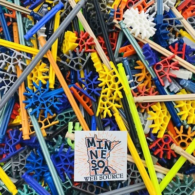 100 Knex Rod & Connector Random Assortment - Mixed Bulk Standard K'nex Parts - Image 1 of 4