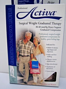 Medias de compresión Activa Thigh 30-40 mmhg terapia de puntos de silicona - Imagen 1 de 3