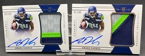 2 CARD LOT AMARA DARBOH SEAHAWKS 2017 PANINI ROOKIE AUTO PATCH 8/99 & 91/99 - Picture 1 of 2
