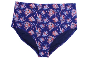 Sheego Damen Badehose Blau Bikinihose Tankinihose Bademode Muster Übergröße - Bild 1 von 6