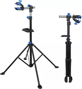 Bike Repair Work Stand With Bonus Tool Tray For Home Bicycle Mechanic Adjustable - Picture 1 of 6