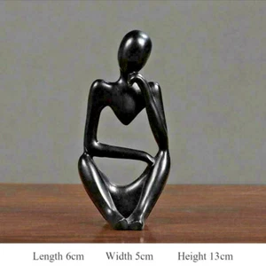 New Figurine Interior Vintage Resin Sculpture Statue Modern Style Nude Art Black - Picture 1 of 8