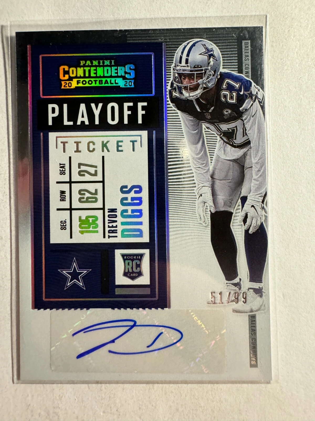 K180,298 - 2020 Panini Contenders Playoff Ticket #162A Trevon Diggs Auto #/99