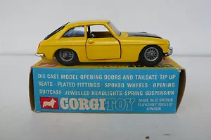 CORGI TOYS ANCIEN MGC GT COMPETITION MODEL R 345 BON ÉTAT BOITE D'ORIGINE - Imagen 1 de 9