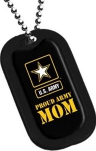 Proud Army Mom dog tag with keychain,Modern (1970-Now) - Picture 1 of 1