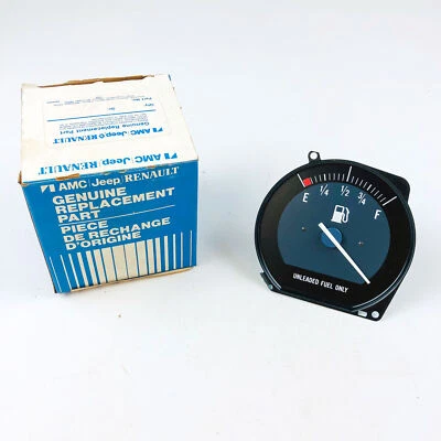 AMC Jeep 83500298 Fuel Gauge Blue Face OEM NOS 1981-86 Without Tachometer - Image 1 of 4