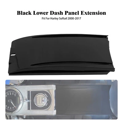 Kit de extensión de tanque de tablero inferior negro para Harley Softail Fat Boy Night Train 00-17 Foto 1 de 4